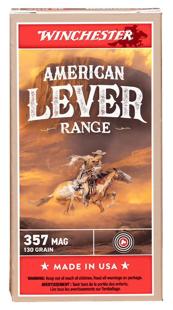 Winchester American Lever Range .357 Magnum ammo box