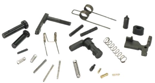 Assorted metal springs, screws, and mechanical parts