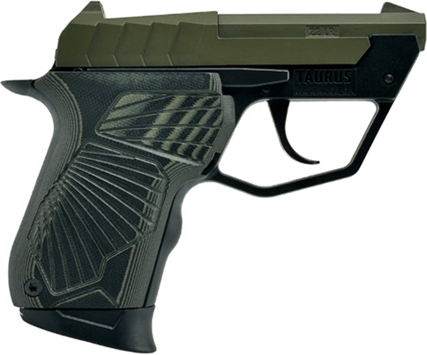 Taurus .22 LR semi-automatic pistol side view