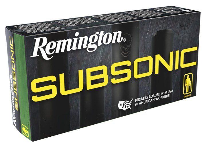 Remington Subsonic ammunition box packaging