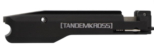 Black TANDEMKROSS firearm component side view