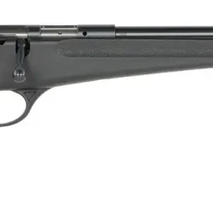 Bolt-action rifle on white background