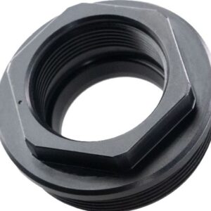 Black threaded hex pipe adapter fitting