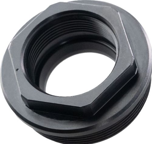 Black threaded hex pipe adapter fitting