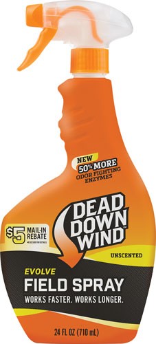 Orange Dead Down Wind field spray bottle