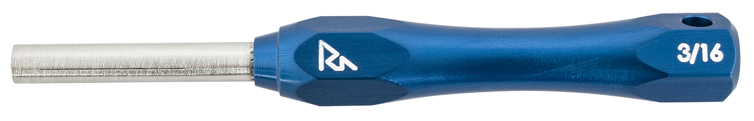 Blue-handled 3/16 inch nut driver tool