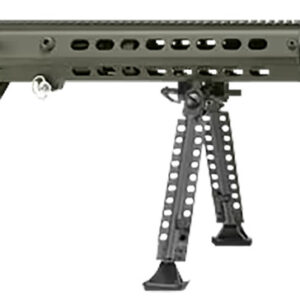 Large-caliber sniper rifle with bipod and muzzle brake