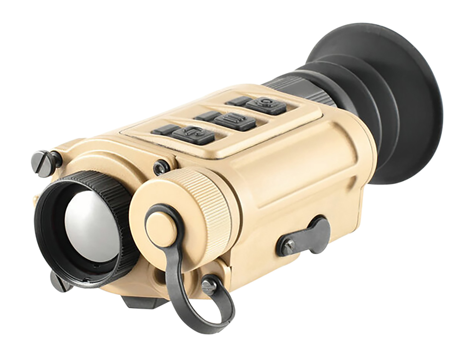 Tan handheld thermal imaging monocular device