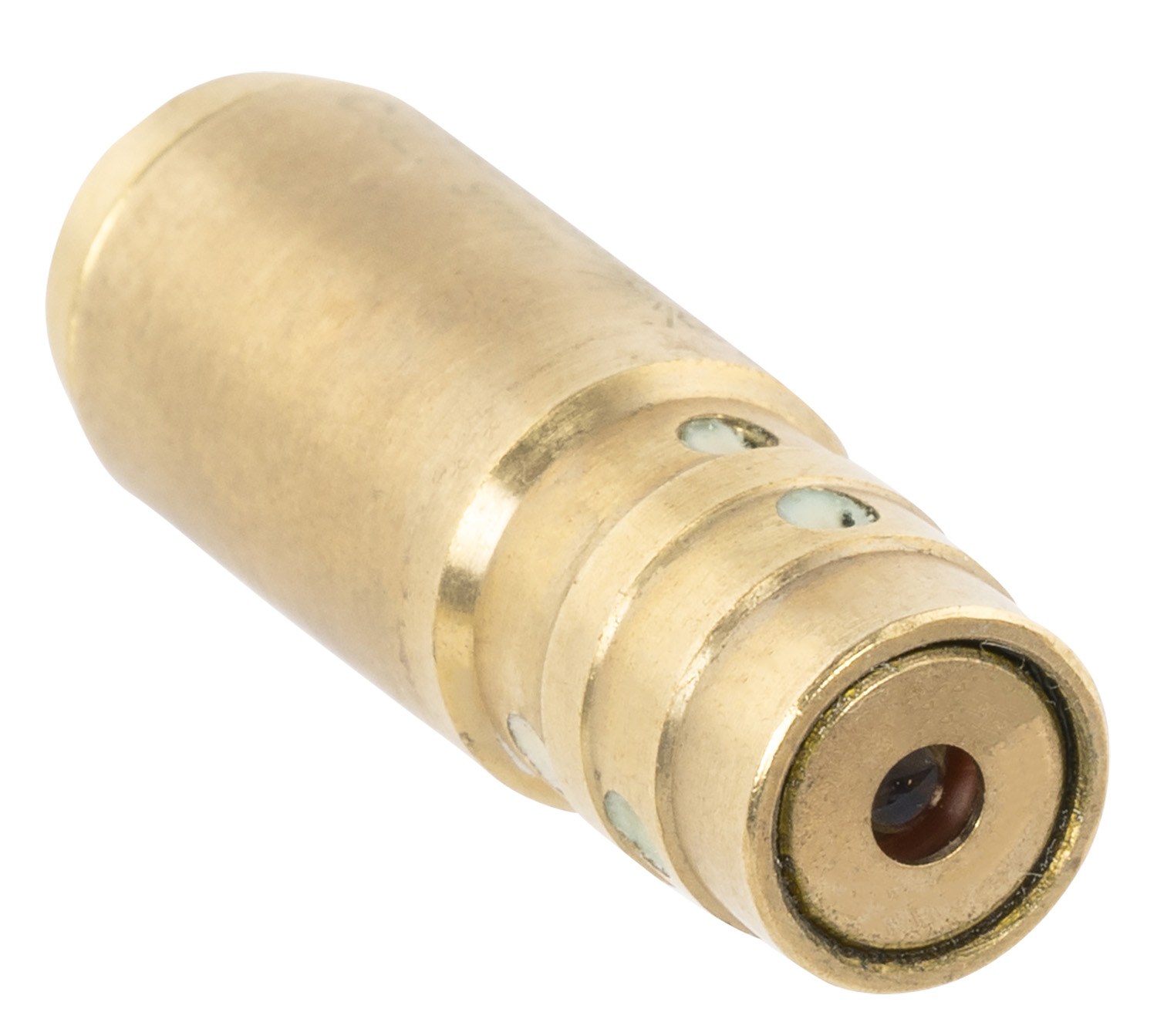 Brass cylindrical laser module with lens