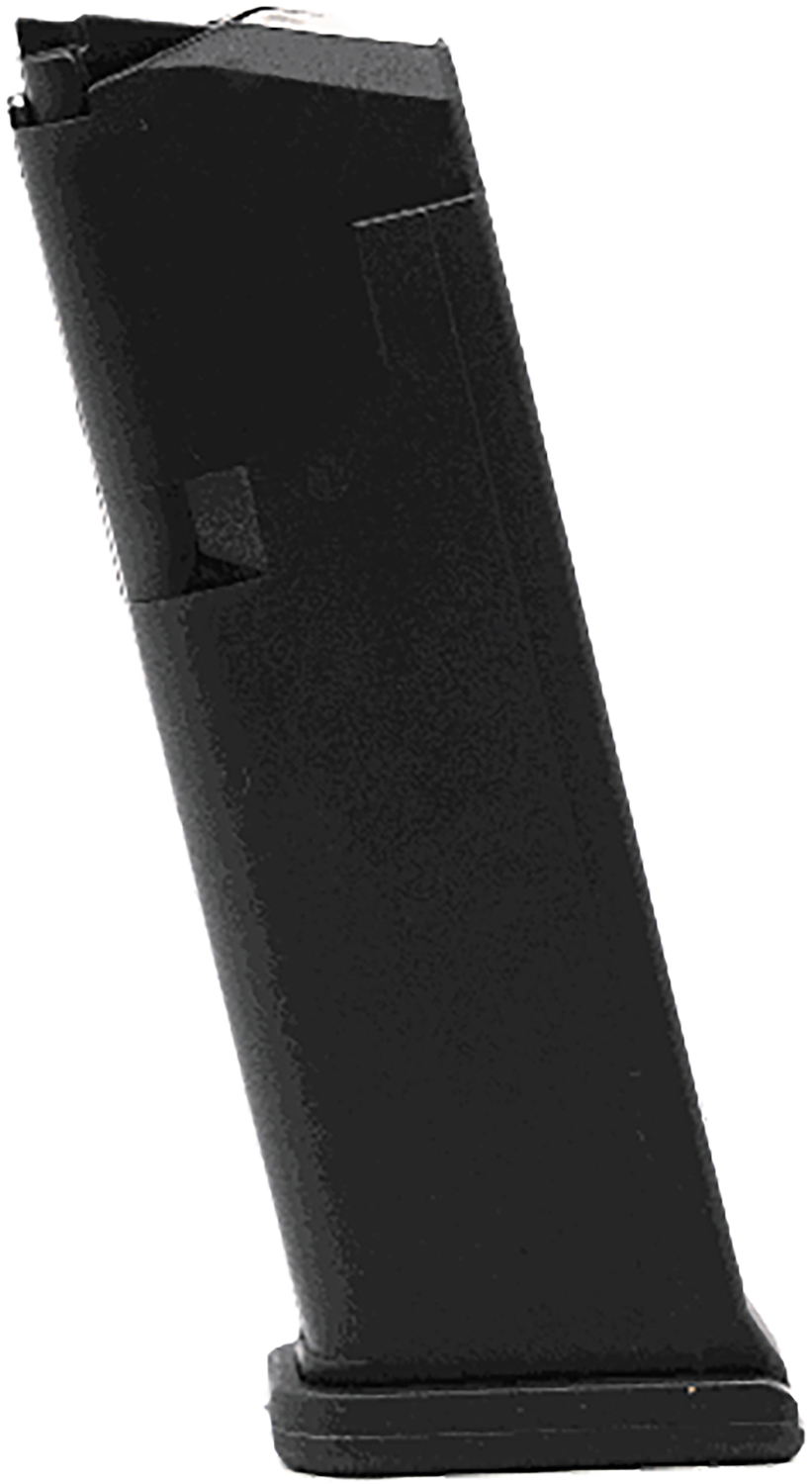 Black handgun magazine isolated on white background