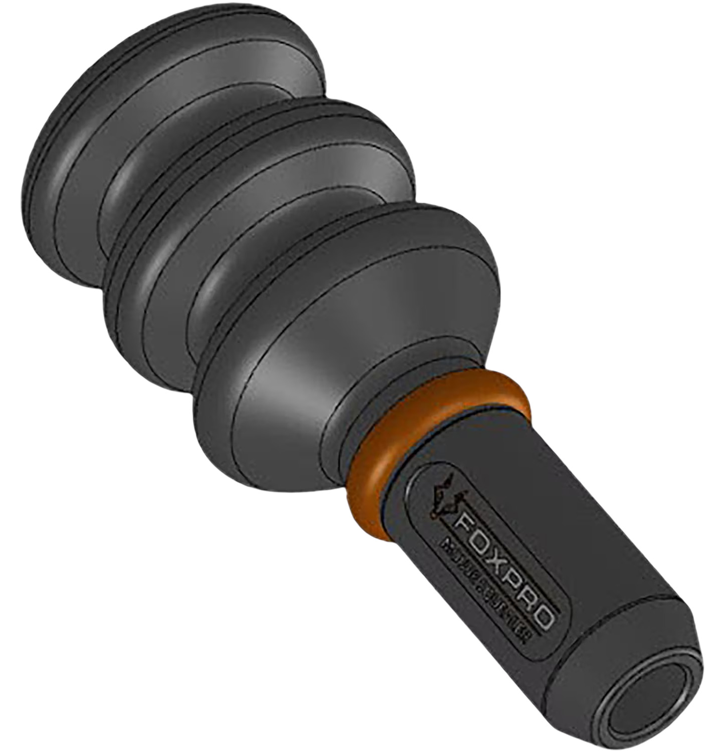 Black adjustable dumbbell with stacked weight plates