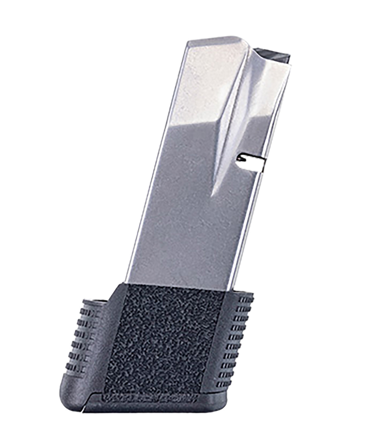Handgun magazine with extended grip base plate