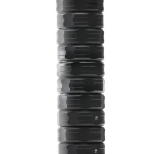 Black modular cylindrical suppressor with textured segments