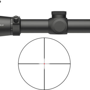 Leupold rifle scope with crosshair reticle view