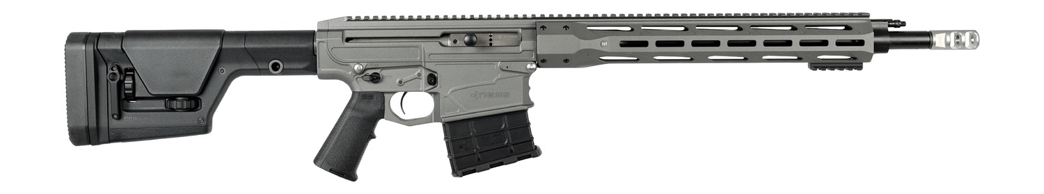 Modern semi-automatic rifle with adjustable stock
