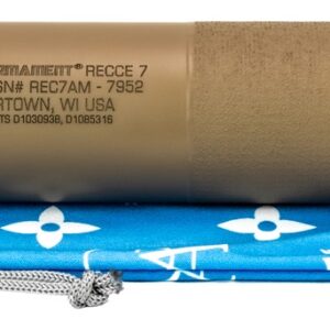 Rifle suppressor and muzzle brake on cloth