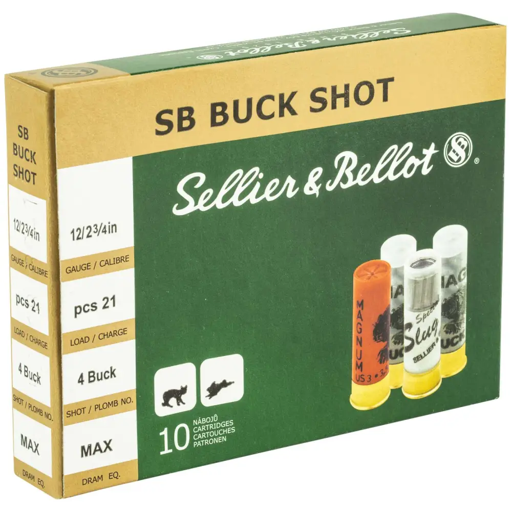 Sellier & Bellot SB Buck Shot ammunition box