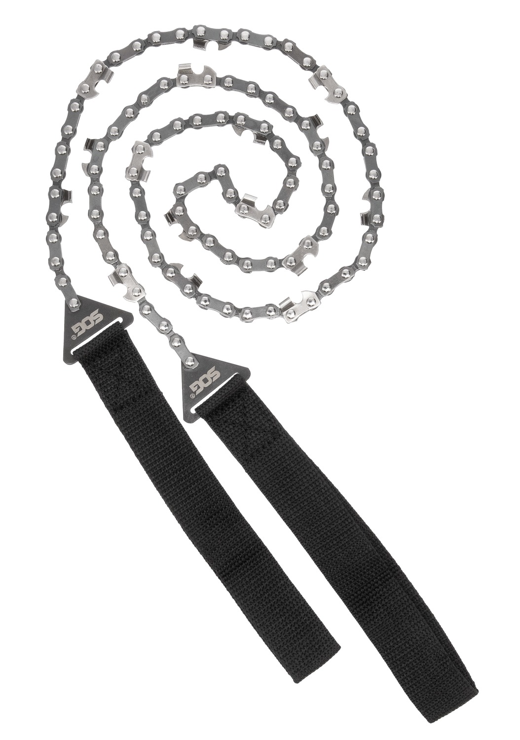 Portable hand chainsaw with dual black handles
