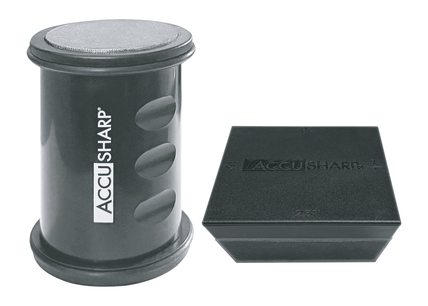 AccuSharp knife sharpeners on white background