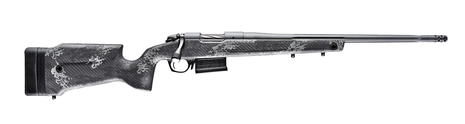 Bolt-action rifle with carbon fiber stock