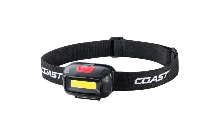 Black Coast LED headlamp with adjustable strap
