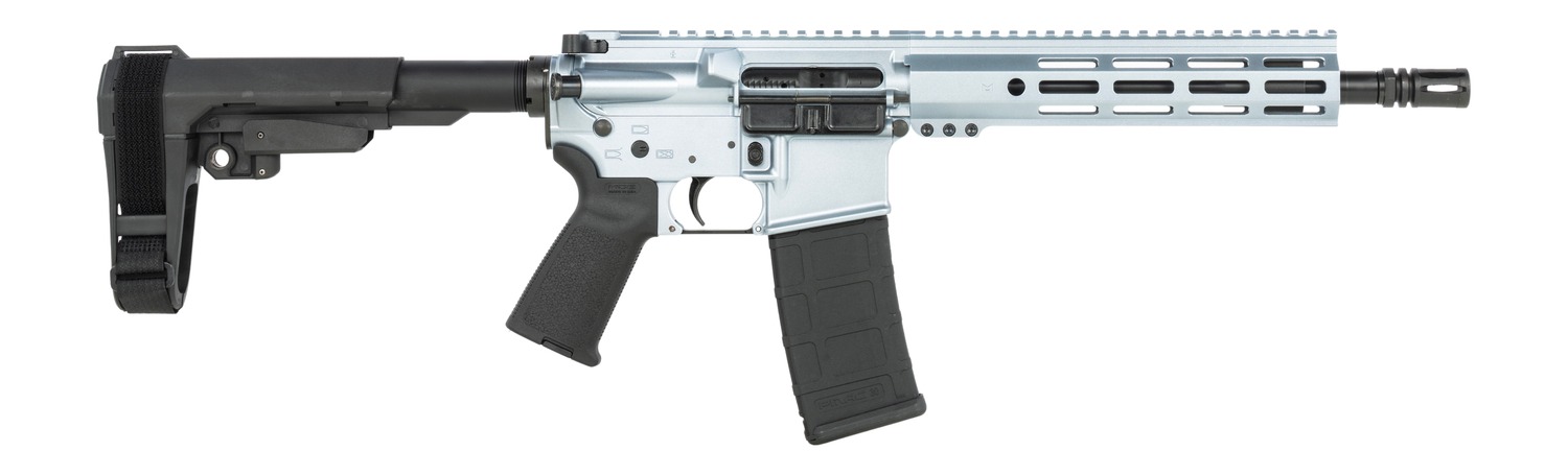 Modern semi-automatic rifle with adjustable brace