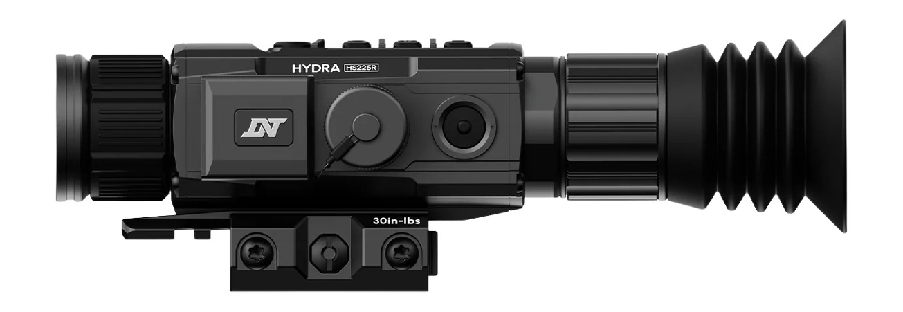 Hydra HS225R thermal rifle scope side view