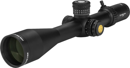Black rifle scope isolated on white background