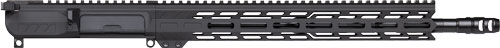Black AR-style rifle upper receiver side view