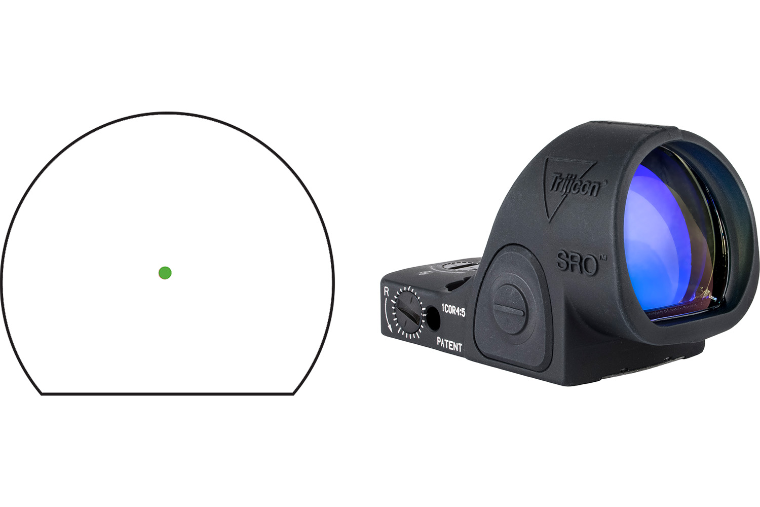 Trijicon SRO red dot sight with green reticle