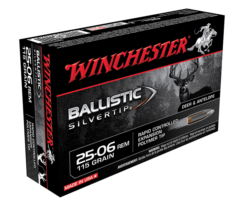 Winchester Ballistic Silvertip 25-06 Rem ammo box
