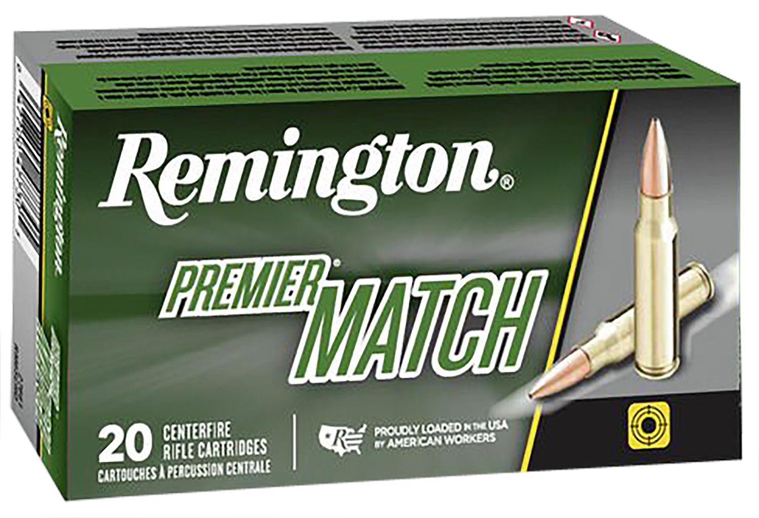 Remington Premier Match rifle ammunition box