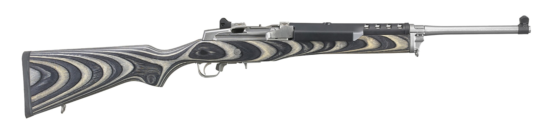 Bolt-action rifle with laminated wood stock