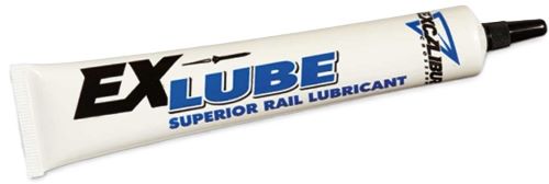 Tube of EX LUBE superior rail lubricant