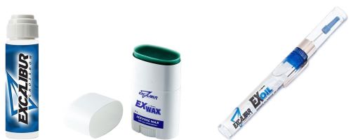Excalibur dental wax spray, container, and applicator pen