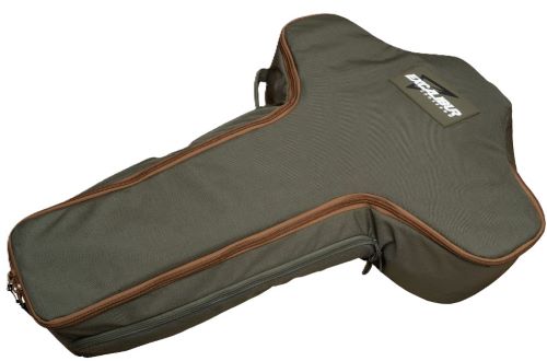 Olive green guitar gig bag with zipper
