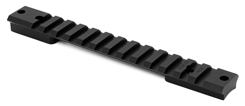 Black metal Picatinny rail scope mount