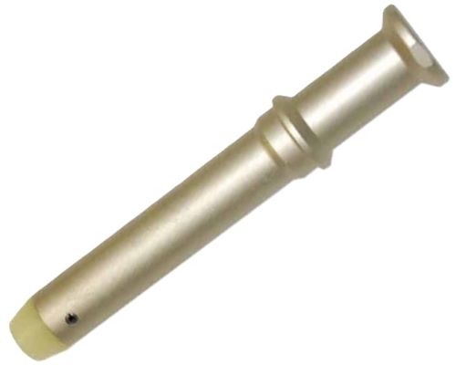 Metal cylindrical pin with flange and hole