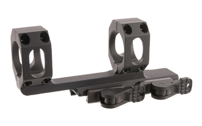 Black dual-ring rifle scope mount