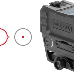 Holosun red dot sight with reticle options