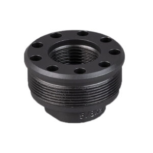 Black threaded metal pipe flange fitting