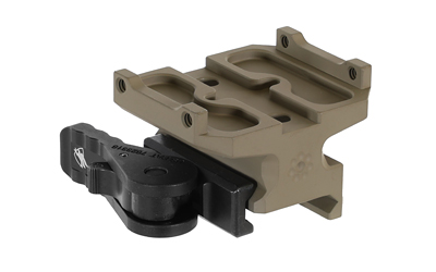 Tan quick-detach rail mount with black lever