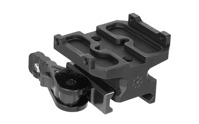 Black metal firearm scope mount bracket