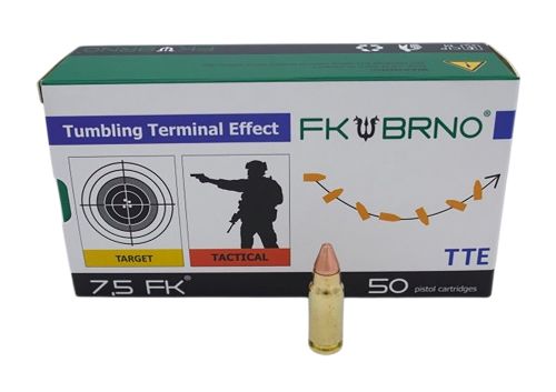 FK BRNO 7.5 FK ammunition box and bullet