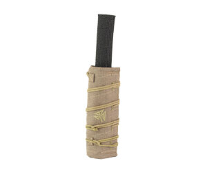Tan-wrapped handheld tool with black grip top