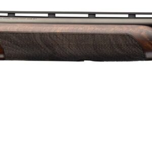 Over-under shotgun with wooden stock