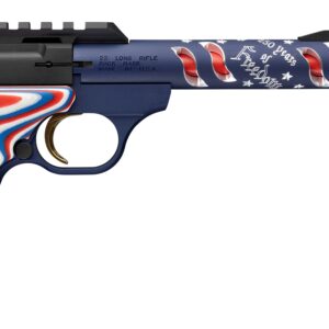 Patriotic red, white, and blue .22 pistol