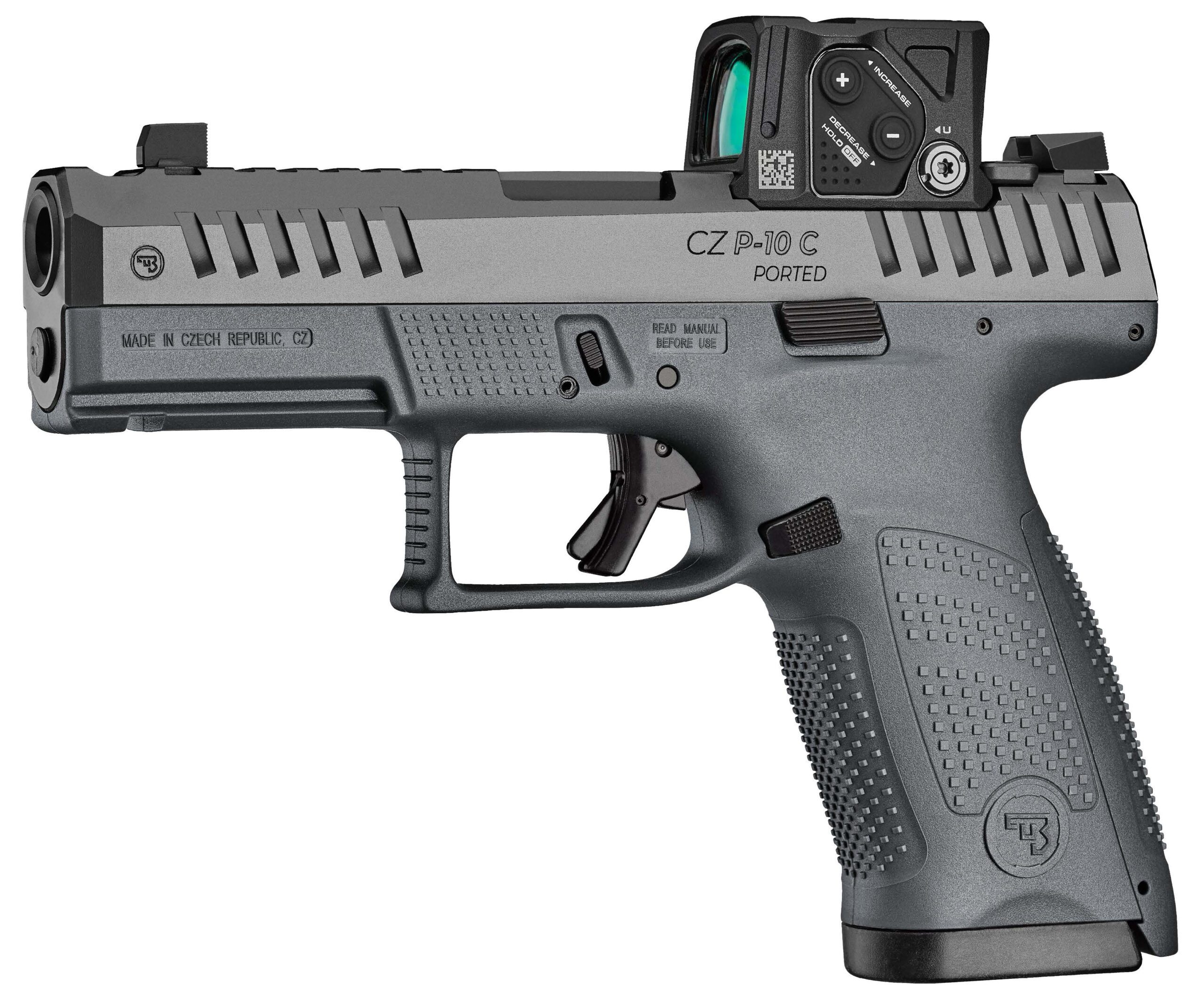 CZ P-10 C ported pistol with red dot