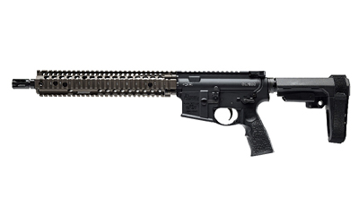 Black AR-15 style rifle on white background