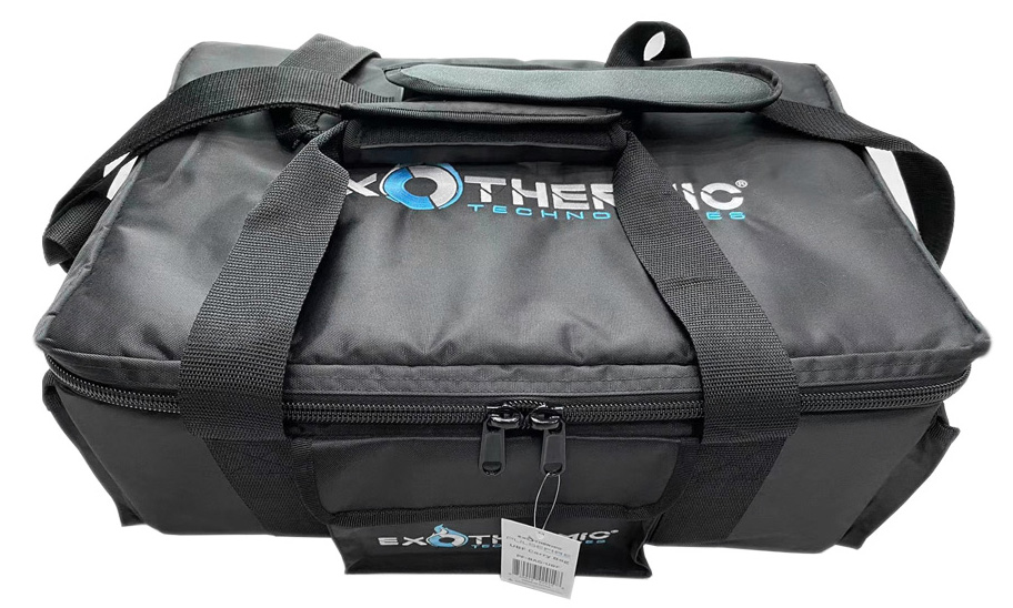 Black Exothermic Technologies zippered carrying case